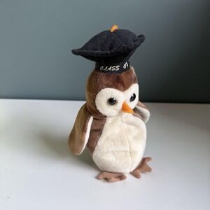 Ty Original Beanie Babies‎ WISE The 1998 Graduation Owl w/Tags 8"